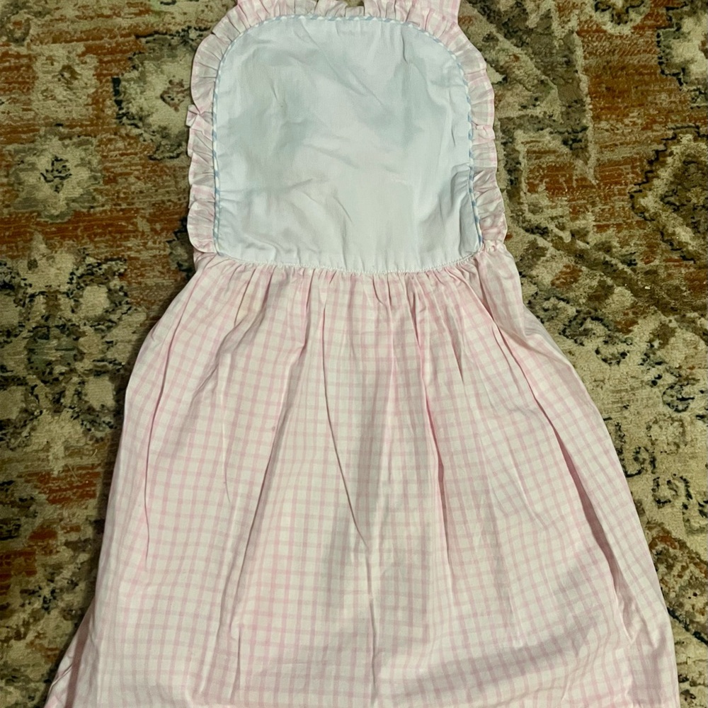 Charming Pink Checkered Kids Dress
